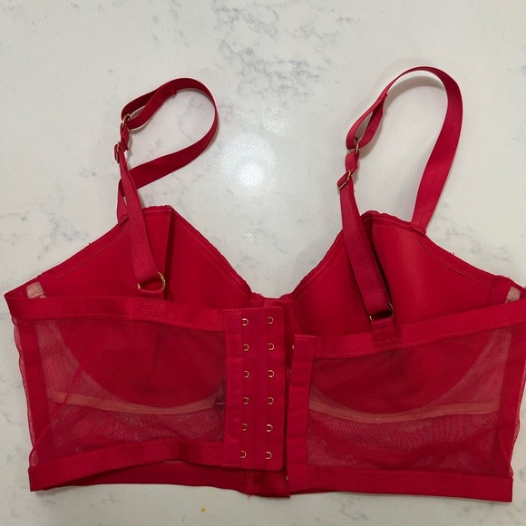 Victoria's Secret Red Lace Bralette with Underwire Support - Picture 8 of 16